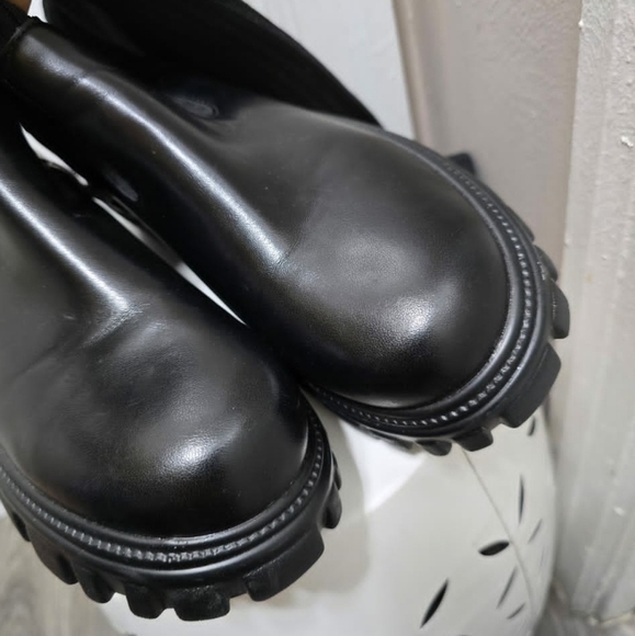 CUCCOO Over The Knee Knit Black Sock Boots Women's Size 8.5🌴 - Picture 10 of 11